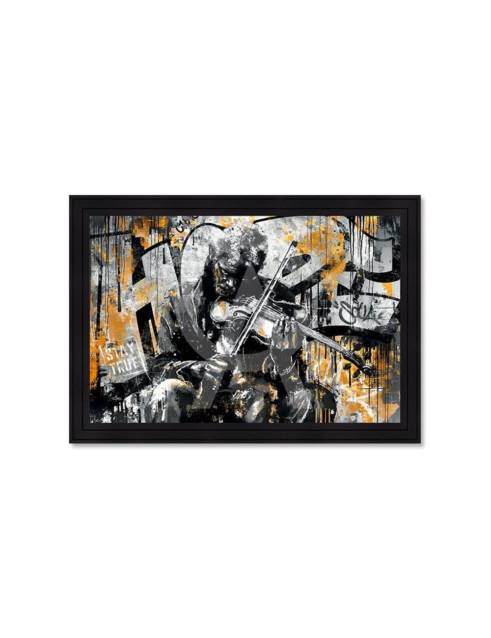 Tableau Le vieil homme au violon – Romaric