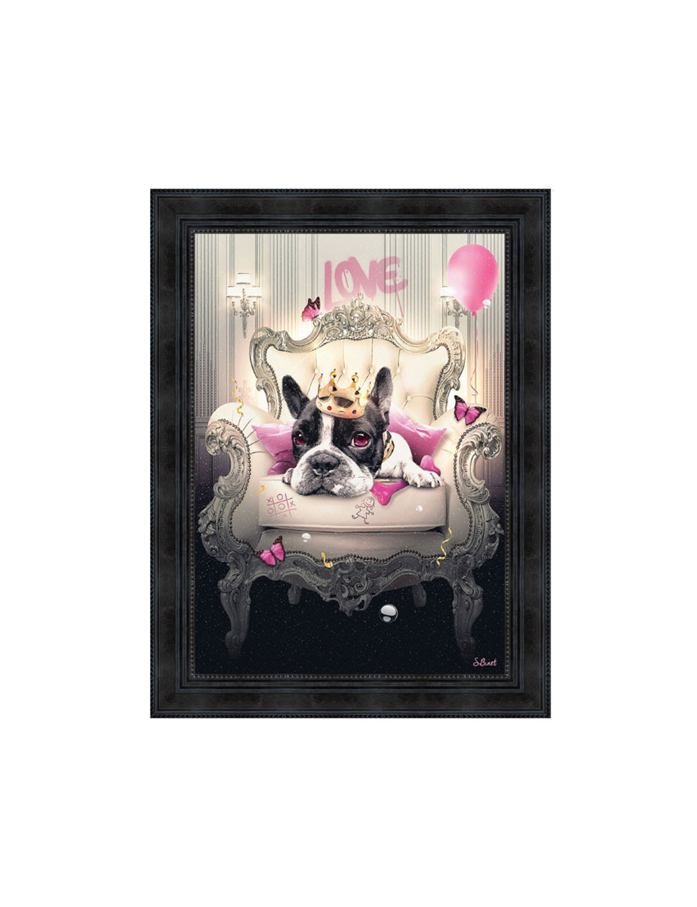 Tableau Bulldog Girly 80x120 – Sylvain Binet