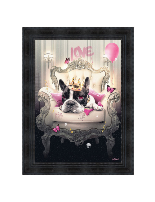 Tableau Bulldog Girly 80x120 – Sylvain Binet