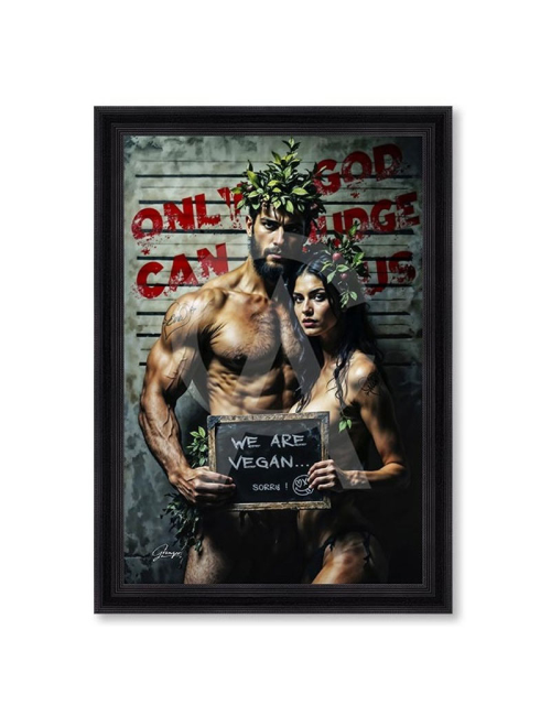 Tableau Adam and Eve grand format 80x120 – Alexandre Granger