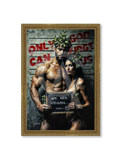 Tableau Adam and Eve grand format 80x120 – Alexandre Granger