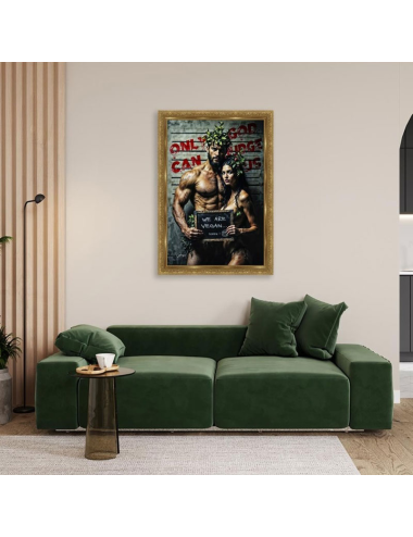 Tableau Adam and Eve XXL 80x120 – Alexandre Granger décoration murale