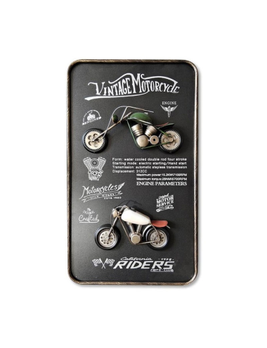 Sculpture murale Vintage Motorcycle – motos métal rétro