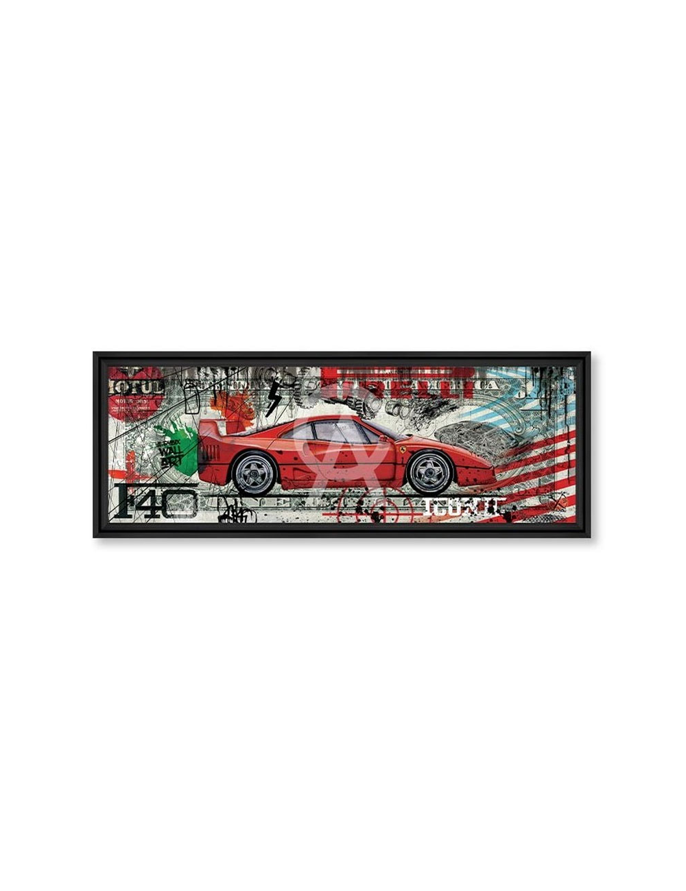 Tableau panoramique Dollar F40 – Rubix