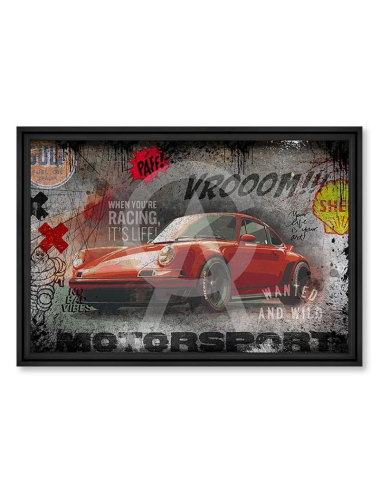 Tableau voiture Porsche Red Paff – Rubix