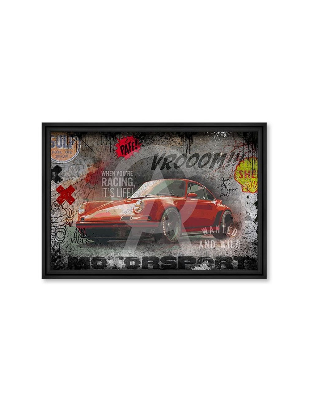 Tableau voiture Porsche Red Paff – Rubix