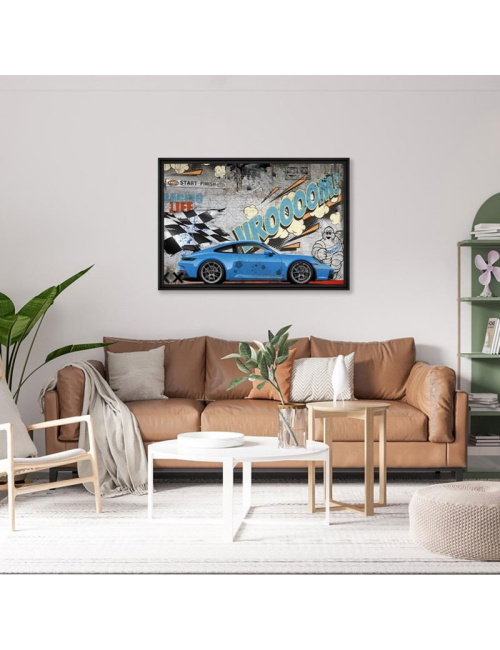 Tableau grand format voiture 992 Racing 80x120 – Rubix