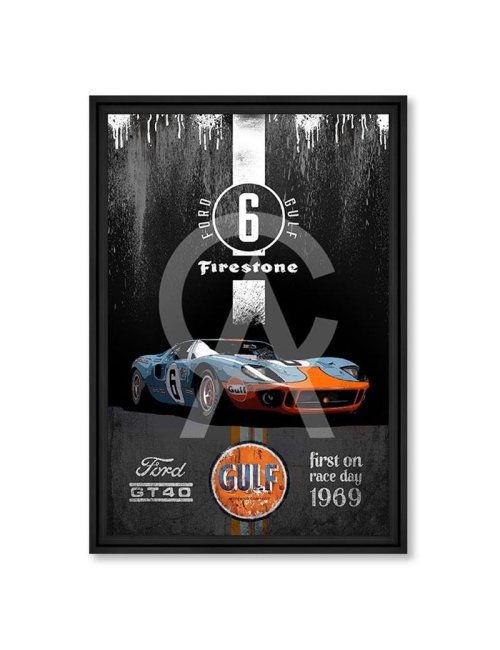Tableau grand format voiture First GT40 80x120 – Rubix