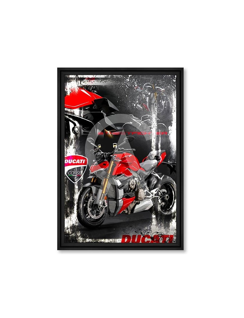Tableau moto Streetfighter Ducati – Rubix