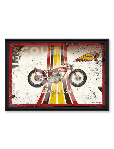Tableau moto Retro Indian – Rubix
