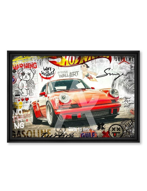 Tableau grand format Porsche 911 Singer 80x120 – Rubix