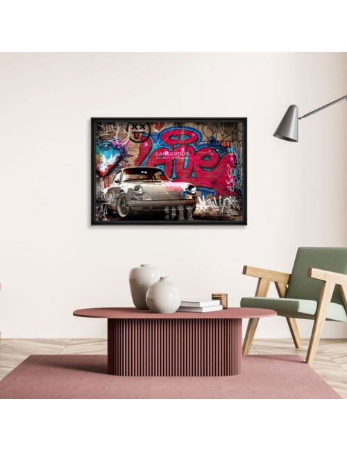 Tableau grand format Porsche 911 Love 80x120 – Rubix