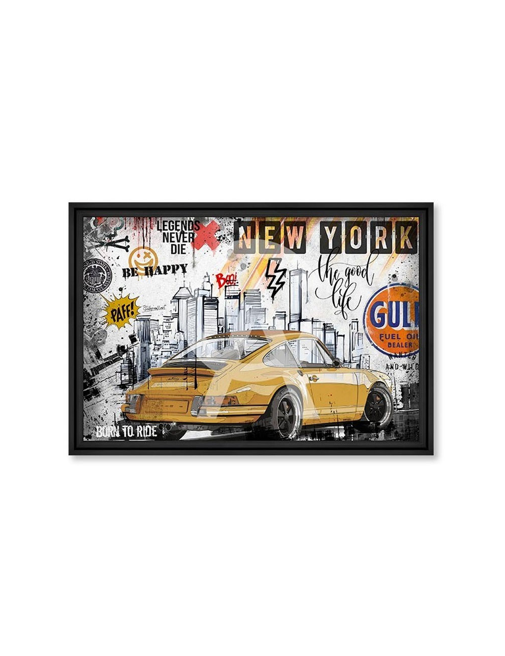 Tableau grand format 911 Be Happy 80x120 – Rubix