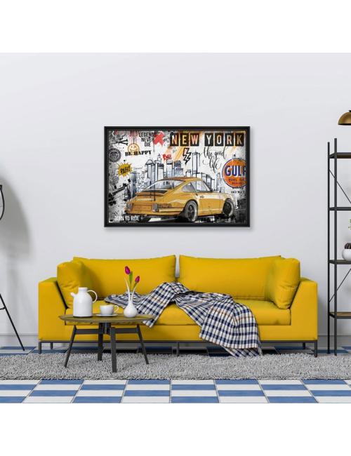 Tableau grand format 911 Be Happy 80x120 – Rubix