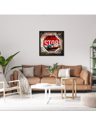Tableau Don’t Never Stop – déco murale automobile Rubix