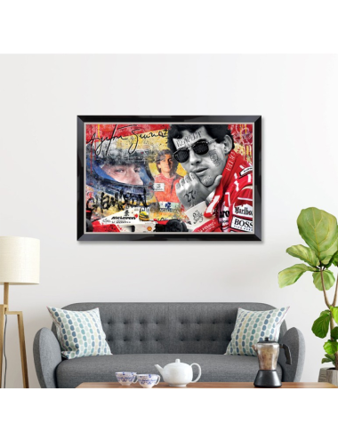 Tableau Ayrton Senna 80x120 – Romaric F1 grand format