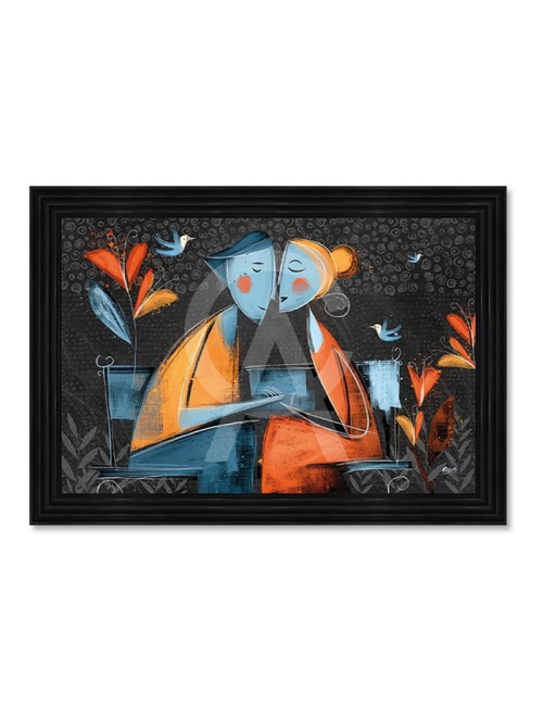 Tableau Les Amoureux sur le banc 80x120 cm – Seleste