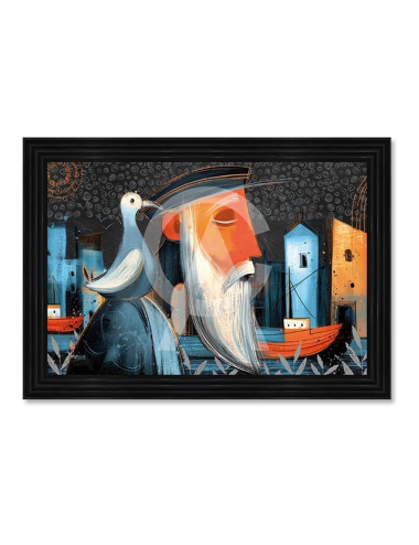 Tableau Le marin et sa mouette – Seleste