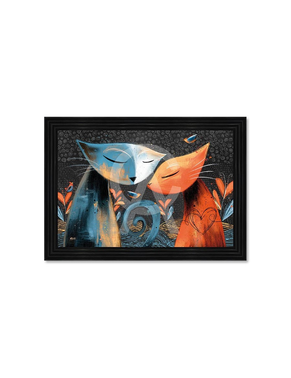 Tableau Deux chats 80x120 cm – Seleste