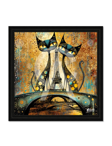 Tableau 2 chats sur le pont – Seleste