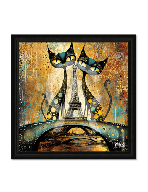 Tableau 2 chats sur le pont – Seleste