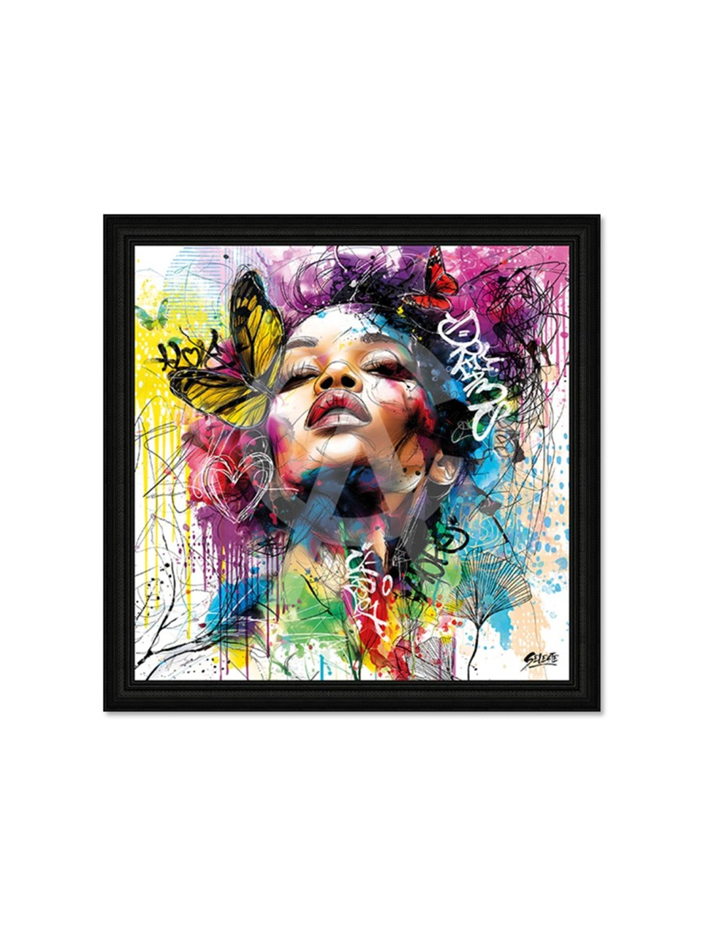 Tableau Femme Papillons – Seleste