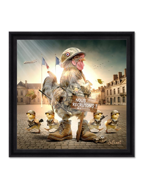 Tableau Nous recrutons – Sylvain Binet – Très grand format