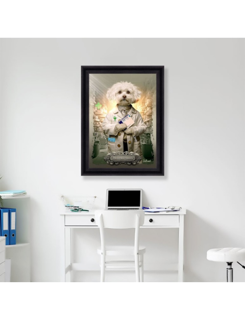 Tableau Pharma-Chien – Sylvain Binet – 80×120 cm