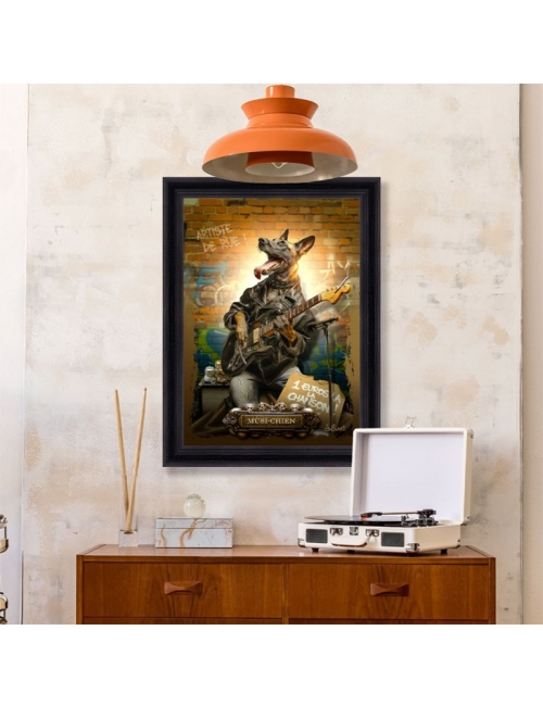 Tableau Musi-Chien – Sylvain Binet – 80×120 cm
