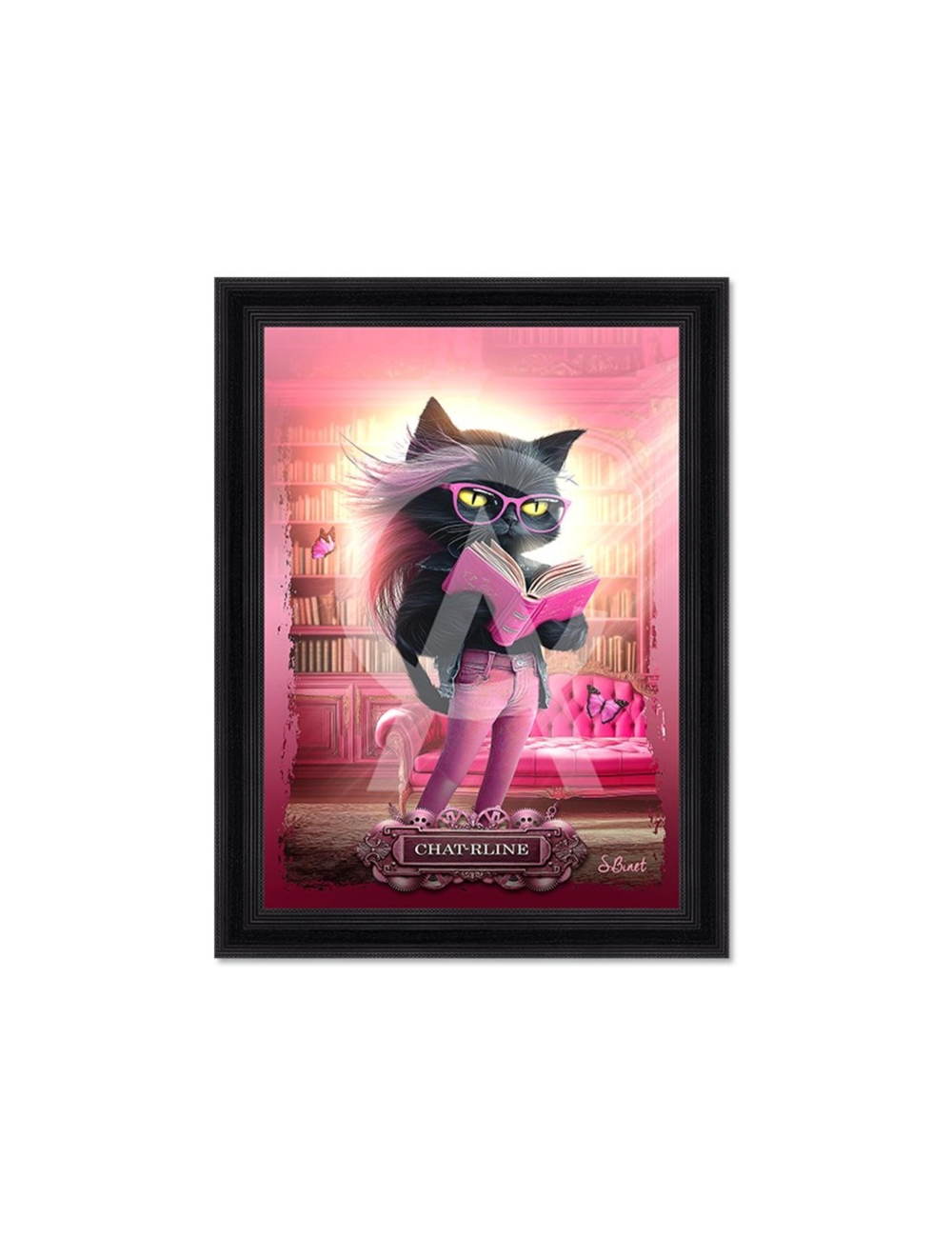Tableau Chat-rline – Sylvain Binet – 80×120 cm