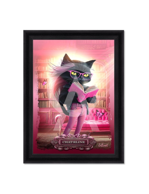 Tableau Chat-rline – Sylvain Binet – 80×120 cm