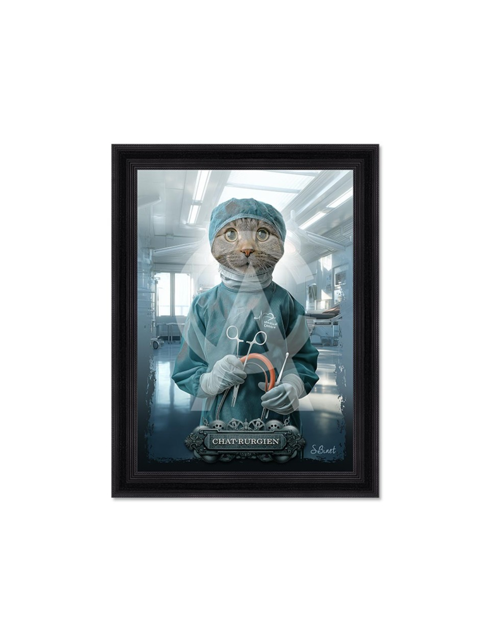 Tableau Chat-rurgien – Sylvain Binet – 80×120 cm
