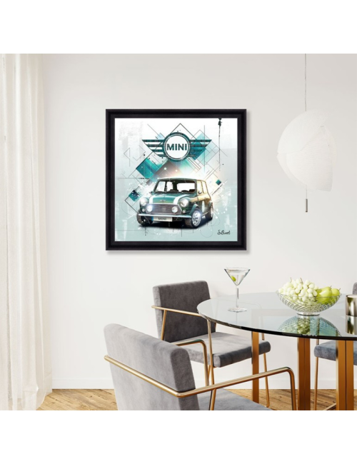 Tableau Mini Cooper – Sylvain Binet – Très grand format