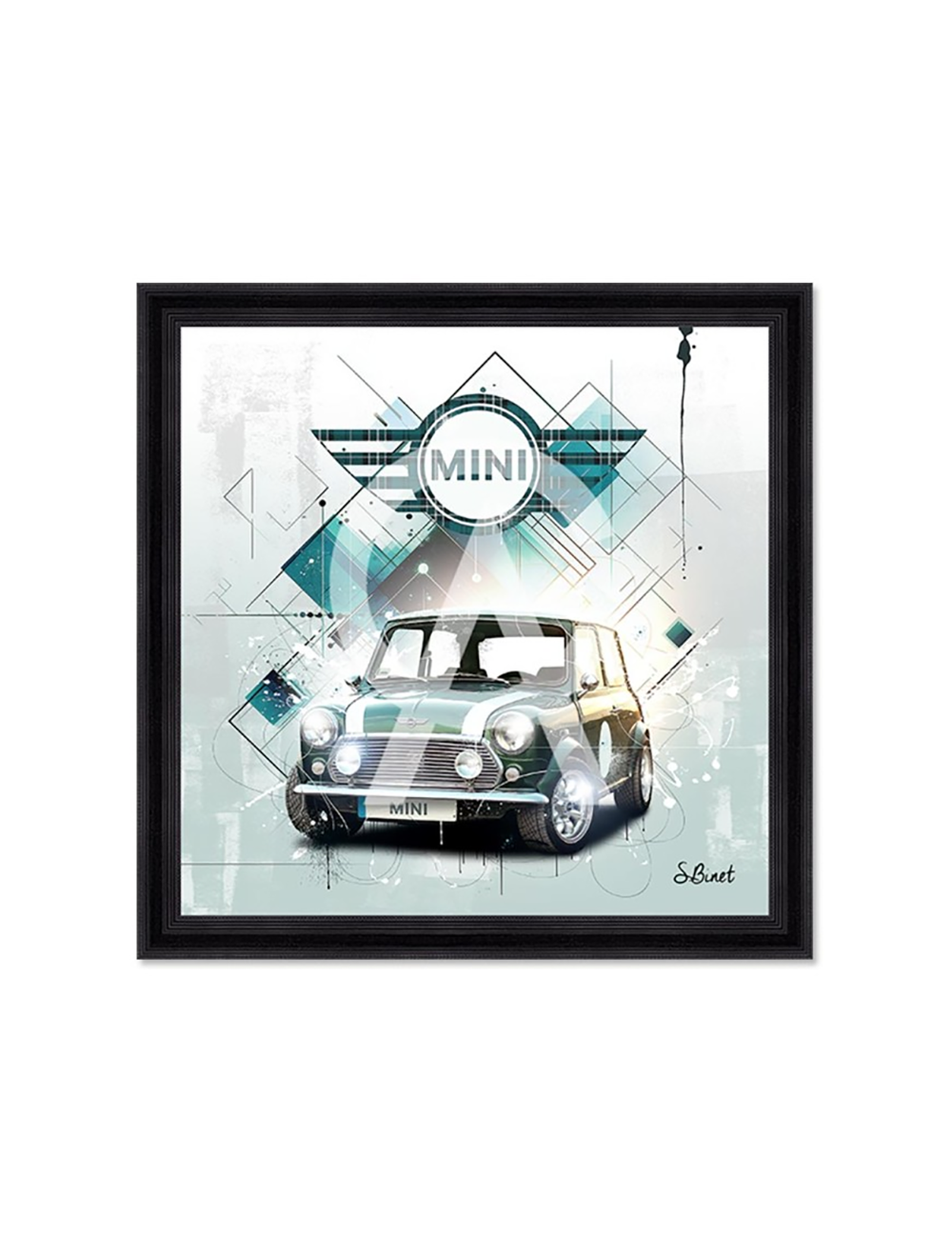Tableau Mini Cooper – Sylvain Binet – Très grand format