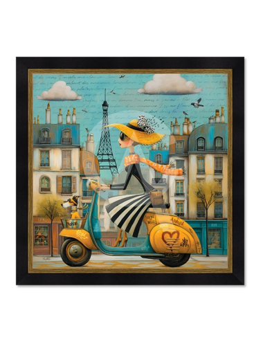 Tableau La parisienne sur son scooter – Romaric