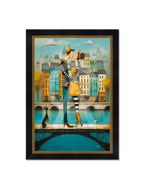 Tableau Le bisou sur la passerelle – Romaric
