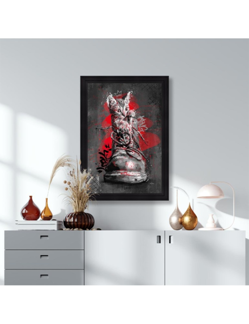 Tableau Le chaton dans la chaussure – Romaric – 80x120