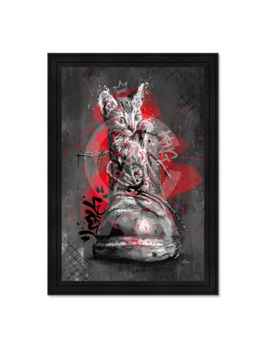 Tableau Le chaton dans la chaussure – Romaric – 80x120