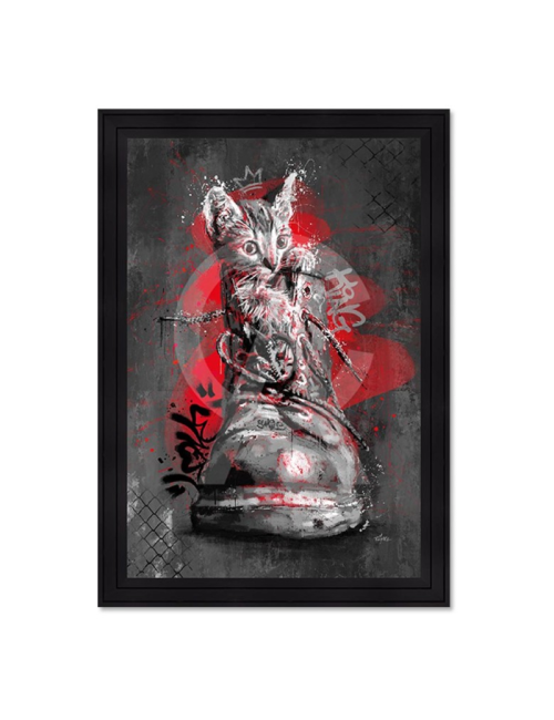 Tableau Le chaton dans la chaussure – Romaric – 80x120