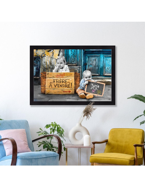 Tableau La petite fille et son frère – Romaric