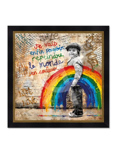 Tableau Le petit garçon et l’arc-en-ciel – Romaric