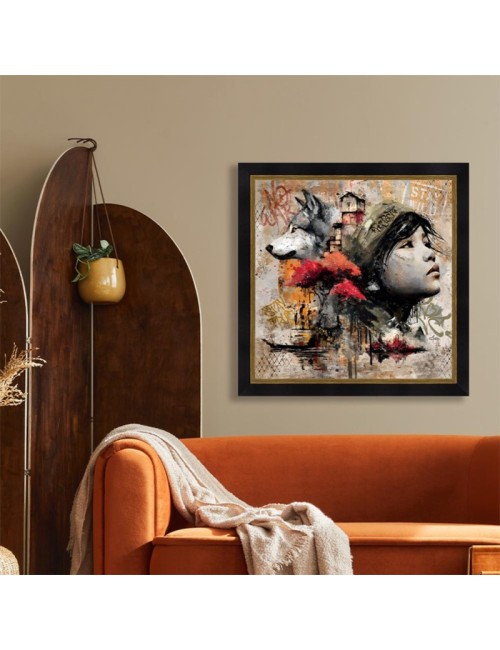 Tableau La fille et le loup – Romaric