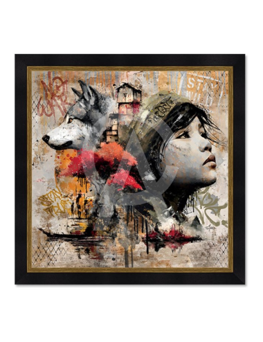 Tableau La fille et le loup – Romaric