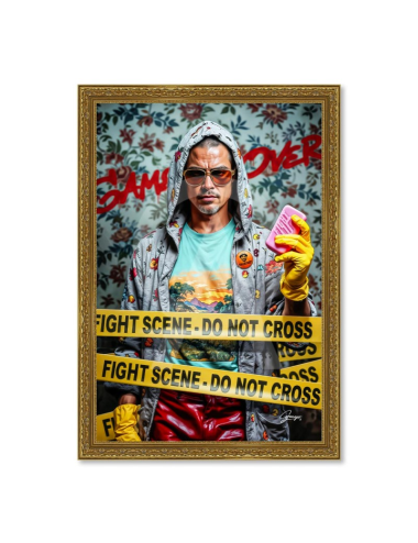 Tableau Pitt Club 80x120 Alexandre Granger – art cinématographique
