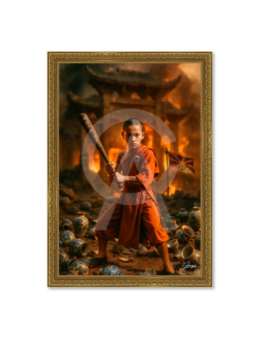 Tableau Zen Boy 80x120 Alexandre Granger – art mural cinéma