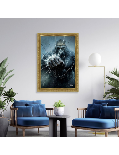 Tableau Rage 80x120 Alexandre Granger – art mural expressif