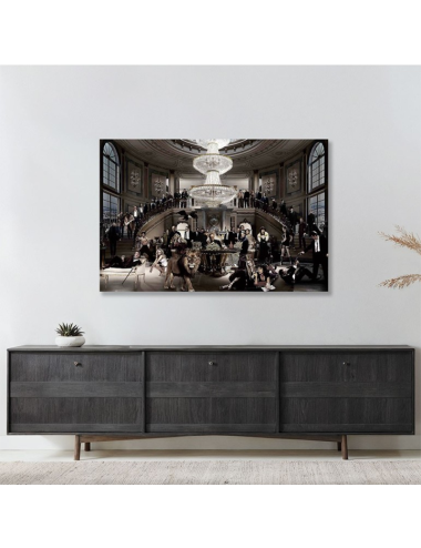 Tableau sur verre 80x120 scène luxe horizontale – décoration murale design