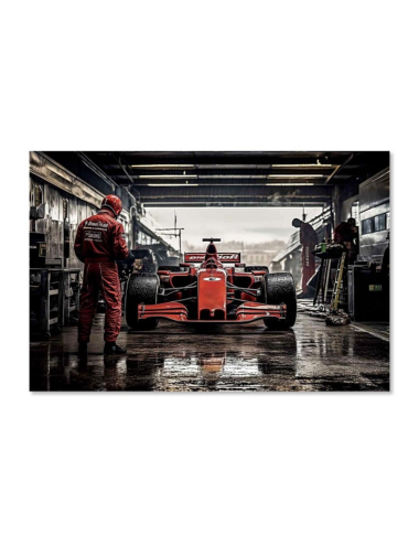 Tableau Formule 1 sur verre – esprit compétition