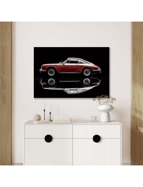 Tableau voiture classique sur verre – design automobile