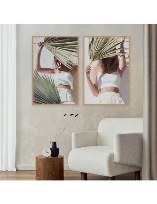 Tableau portrait féminin naturel – Orya